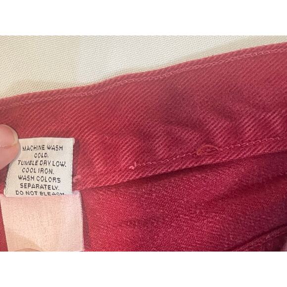 Vintage Cross Colour Red shorts Size 38 **FLAW** - Picture 10 of 11